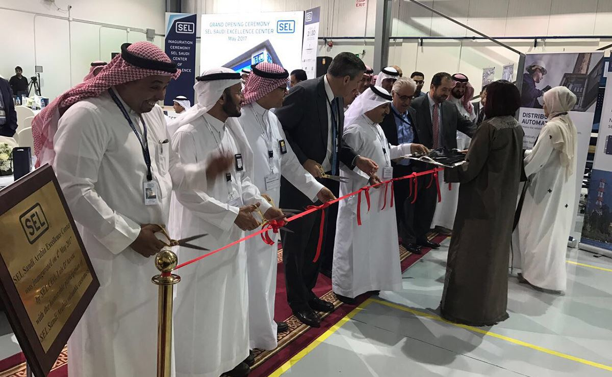 SEL Saudi Arabia ribbon cutting