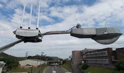 radio on lightpole radio on lightpole