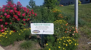 REC has established pollinator gardens, such as this one at its service center in Front Royal, Virginia, for educational purposes and to serve as &ldquo;pit stops&rdquo; for annual monarch butterfly migration.