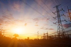 transmission tower and lines transmission tower and lines