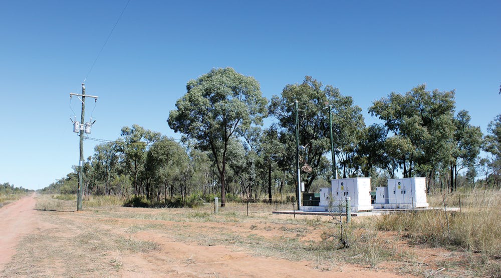 Two 25-kVA GUSS units installed on a roadside.