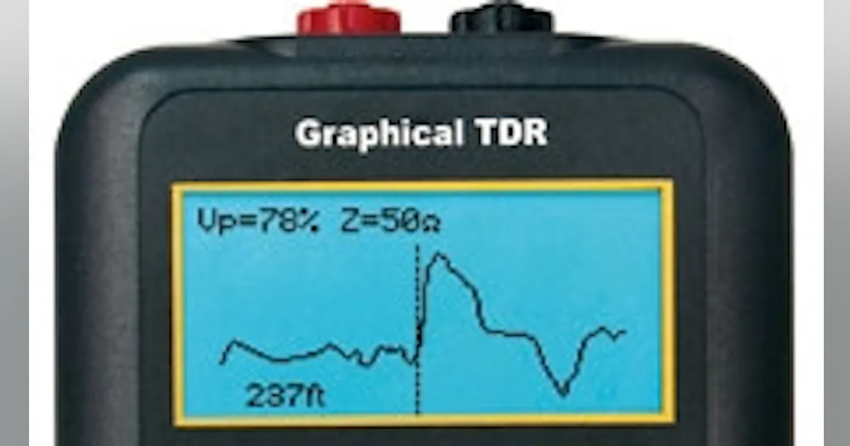 Tdr Testing Time Domain Reflectometer Designed for Identifying and Locating Faults ...