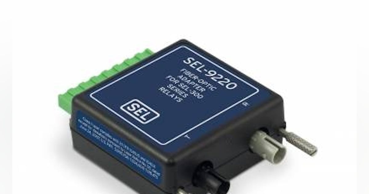 New Adapter Converts SEL Relay EIA-485 Ports to Fiber-Optic Links | T&D ...