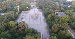 flooded substation flooded substation