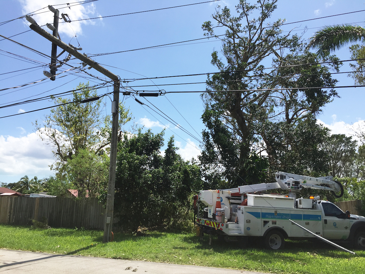 FPL restoring power after irm