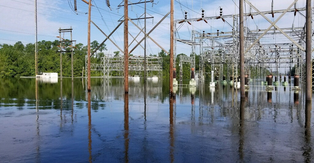 Hurricane Harvey Floods Entergy's Substations and Infrastructure T&D