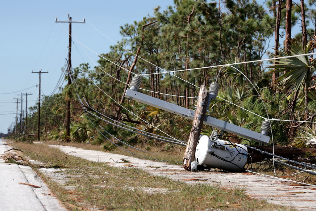 irma pole down