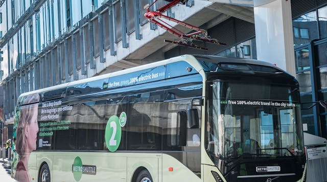 Launch of Electric Bus trials in Manchester - GM Mayor Andy Burnham. Shudehill Interchange