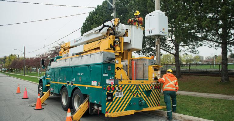 pole-mounted battery