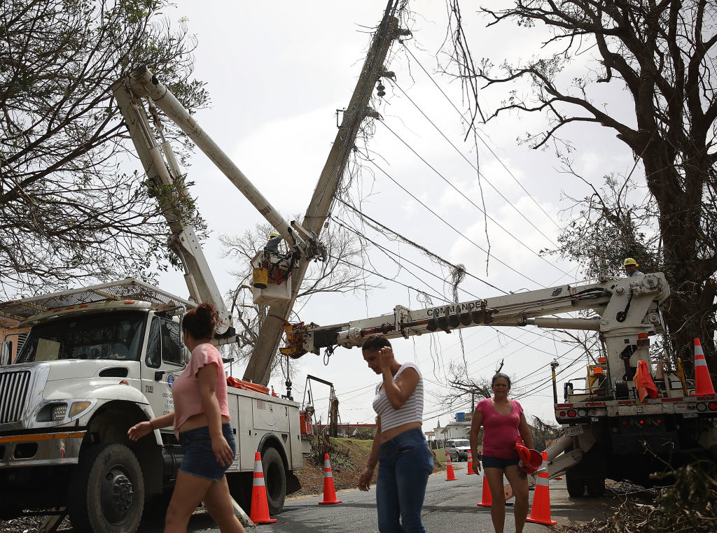 power grid damage in puerto rico