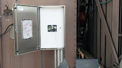 At the Brooklyn substation, the GIC monitor installation provides local operator information on the digital display.
