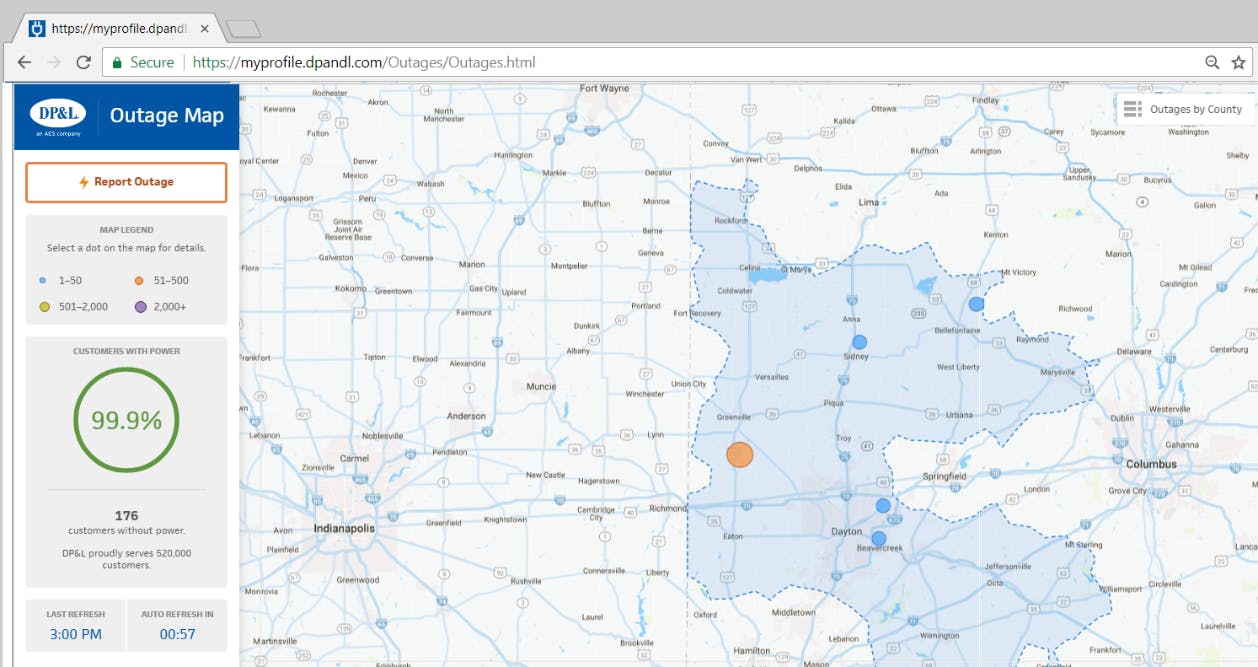 Dayton Power and Light Launches an Improved Outage Map  T&D World