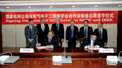 IEEE PES and SGCC signing of MOU