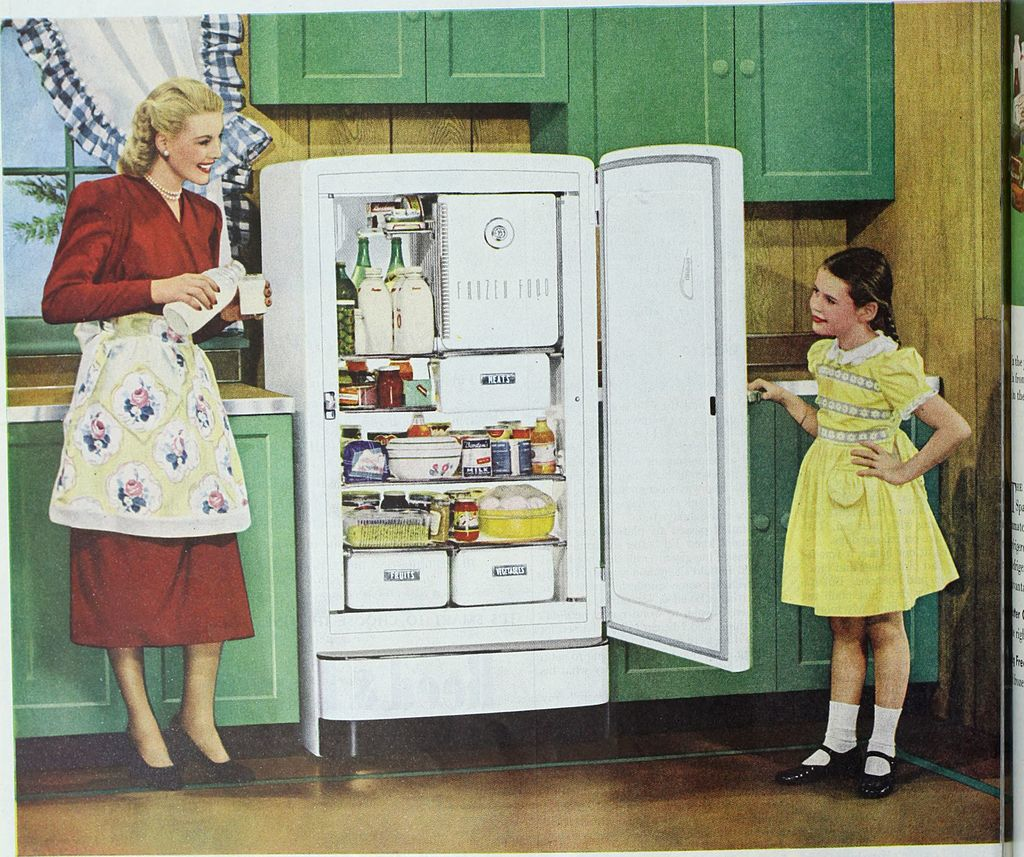 vintage fridge