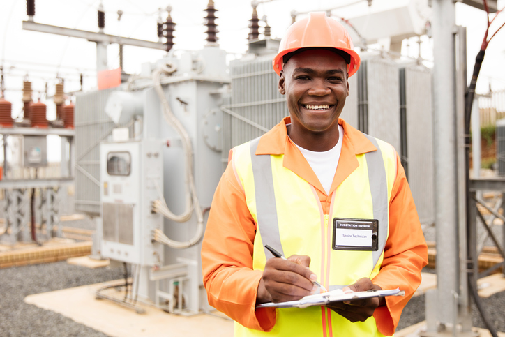 worker at substation