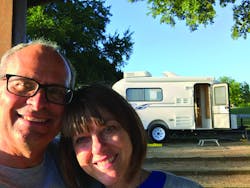 editor with camper editor with camper