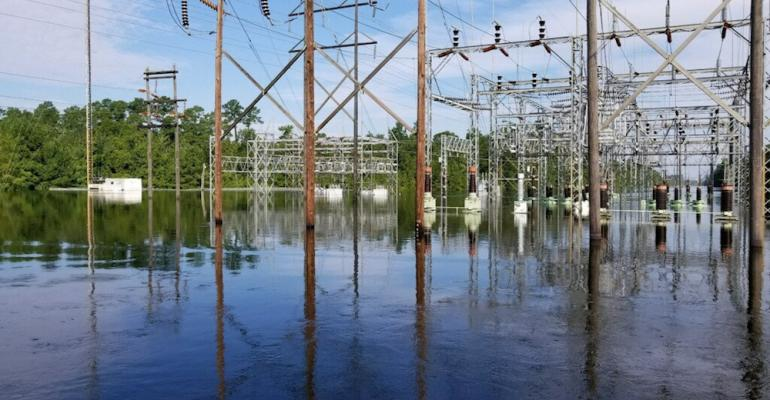 flooded substation
