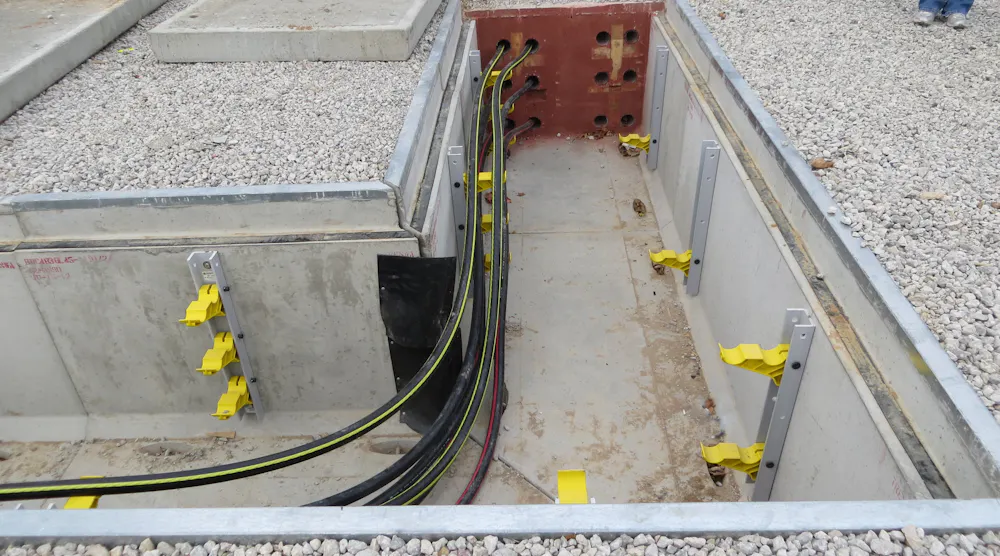 Underground Devices Cable Management Integrated into Trench | T&D World