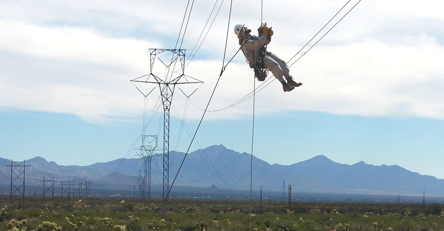 EUO, Tucson Electric Power, barehand line crew