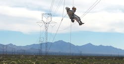 Using an Atlas Tower Kit, barehand line crews from Tucson Electric Power tested a new &ldquo;launch and ascend&rdquo; capability to quickly access a conductor mid-span on a 345-kV line.