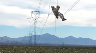 Using an Atlas Tower Kit, barehand line crews from Tucson Electric Power tested a new &ldquo;launch and ascend&rdquo; capability to quickly access a conductor mid-span on a 345-kV line.