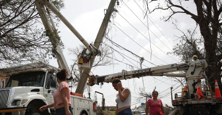 power restoration on Puerto Rico
