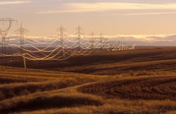 Power lines course through the hills east of San Francisco Bay Power lines course through the hills east of San Francisco Bay