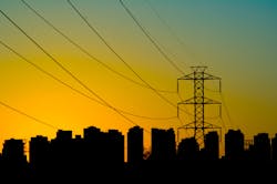 Power Transmission tower with skyline Power Transmission tower with skyline