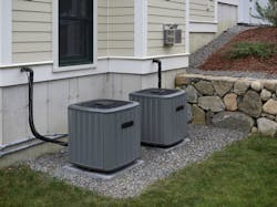 Heating and air conditioning units used to heat and cool a house Heating and air conditioning units used to heat and cool a house