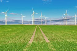 windmills in the field windmills in the field