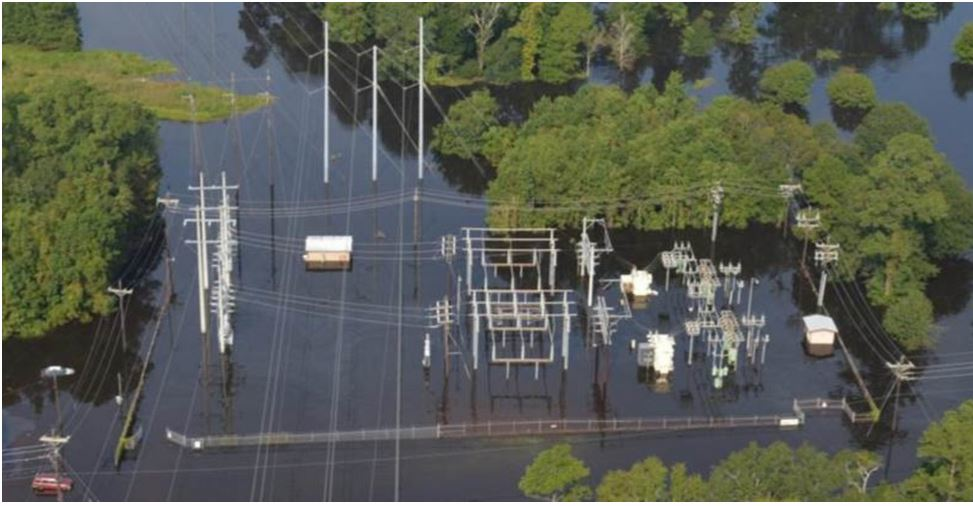 flooded substation