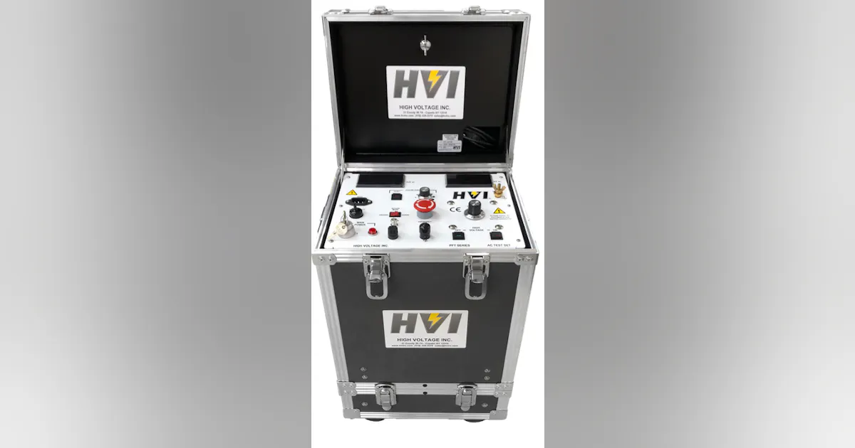 Hypot Control Pc High Voltage, Inc. Launches a New Portable AC Hipot | TD World