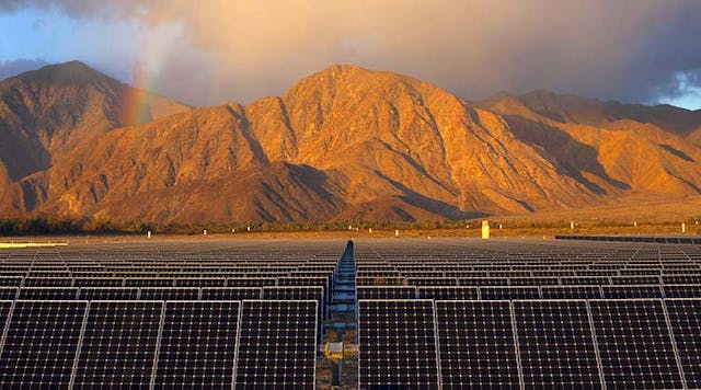 The Borrego Springs microgrid can connect to a third-party solar facility to power the town.