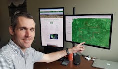 Brady Allred, the app&rsquo;s creator, said the online platform provides the first-ever annual vegetation cover maps, which are designed to help improve America&rsquo;s rangelands. Photo by David Naugle.