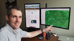 Brady Allred, the app&rsquo;s creator, said the online platform provides the first-ever annual vegetation cover maps, which are designed to help improve America&rsquo;s rangelands. Photo by David Naugle.