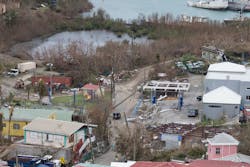 destroyed gas station, hurricane Irma 2017, st john, united states virgin islands destroyed gas station, hurricane Irma 2017, st john, united states virgin islands