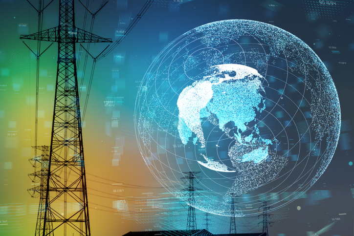 A smart grid and global network concept
