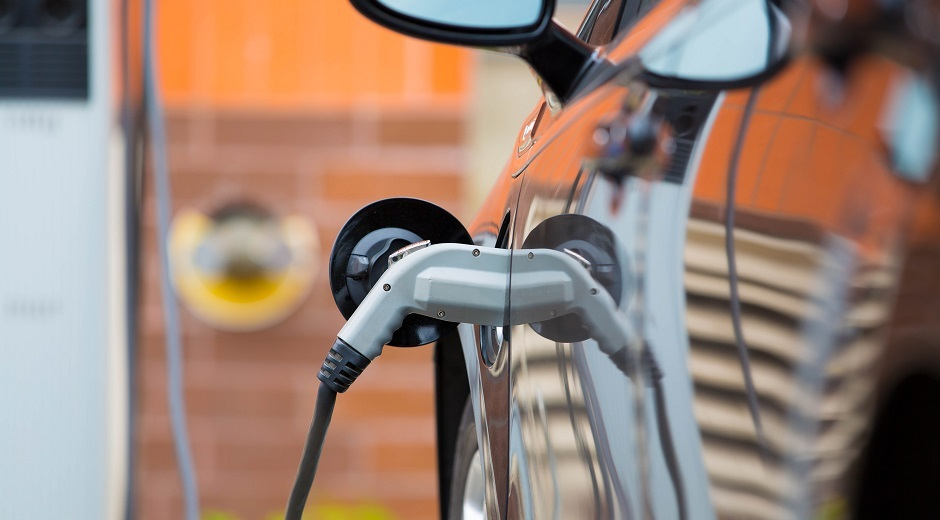 A charging point for electric vehicles