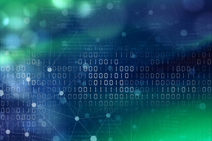 A visualization of digital data network