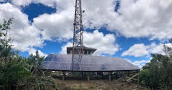 Base Power units are powered by photovoltaic solar panels at this remote New Zealand site Base Power units are powered by photovoltaic solar panels at this remote New Zealand site