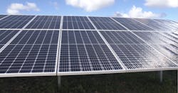 An array of solar panels An array of solar panels