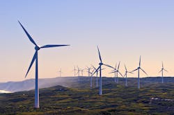 A range of wind turbines A range of wind turbines