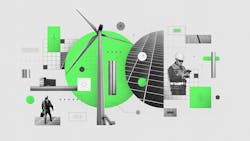 Illustration depicting green energy applications Illustration depicting green energy applications