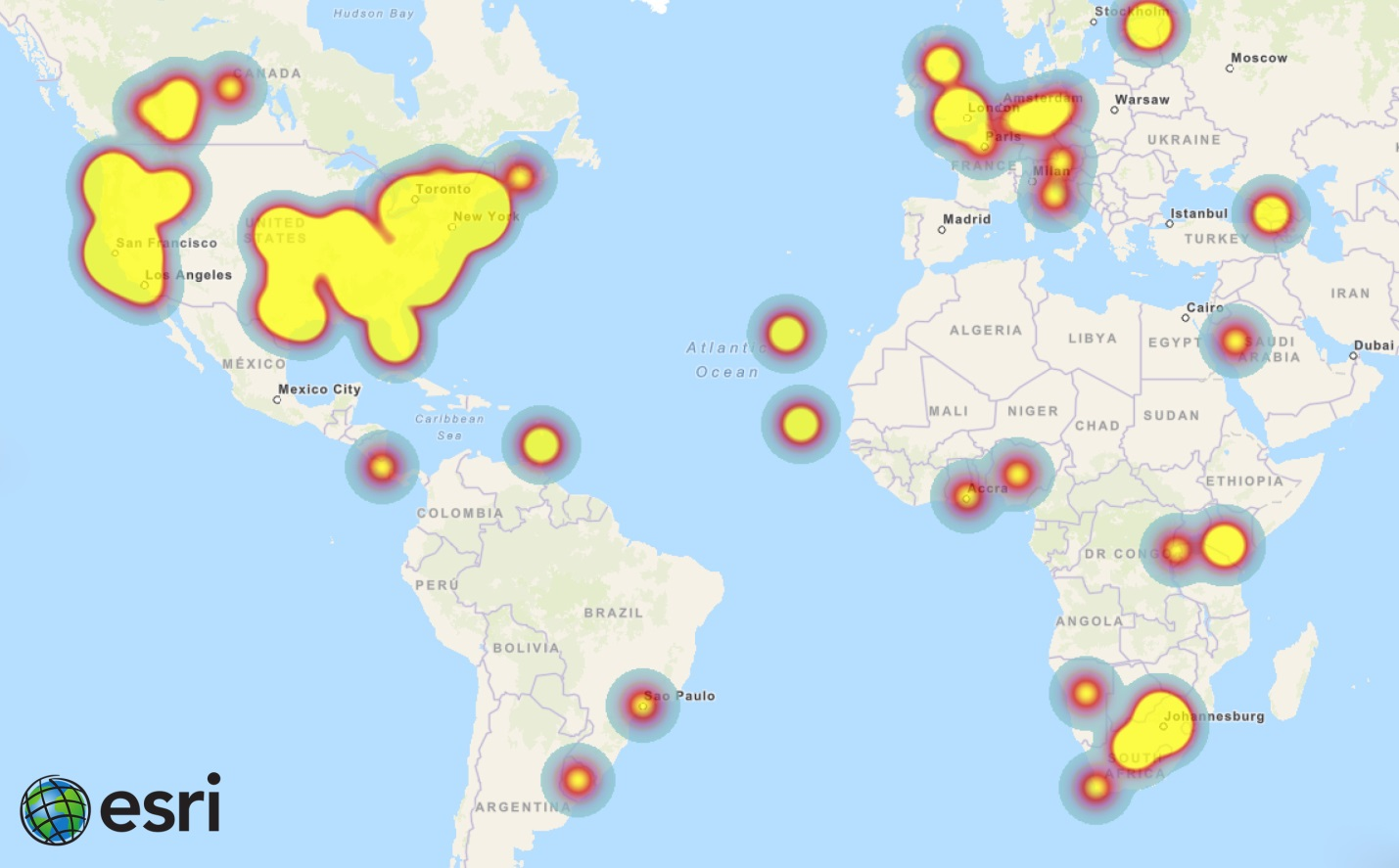 ESRI heat map