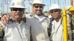 A few years ago at the Lineman&apos;s Rode: Sal Arias, Ernie Dominguez and Raul Carrillo
