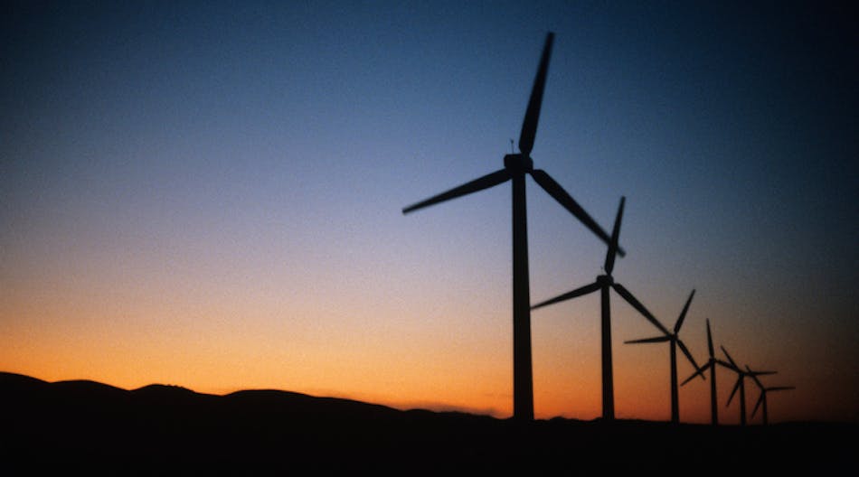 Tdworld 9639 Wind Turbines Sunset Kim Steele Photodisc 0
