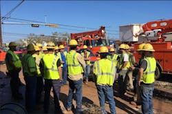 OG&E crew meeting OG&E crew meeting