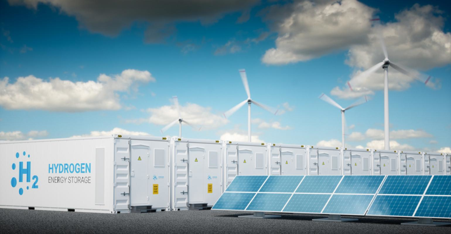 Energy storage tanks, wind turbines and solar panels