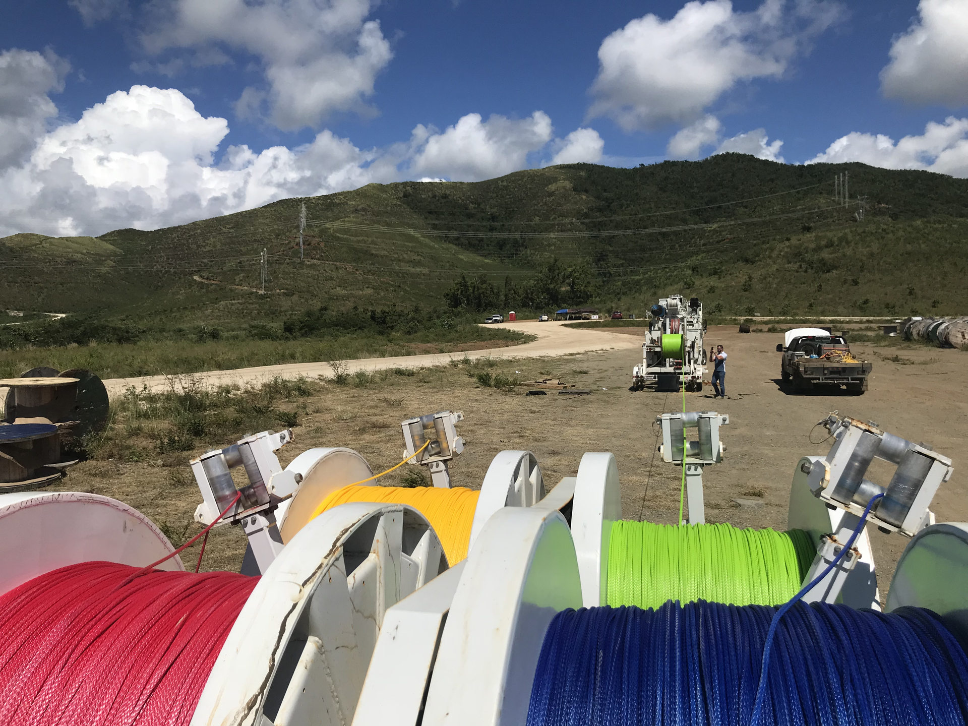 Pulling Line Speeds Up Transmission Line Installation in Puerto Rico
