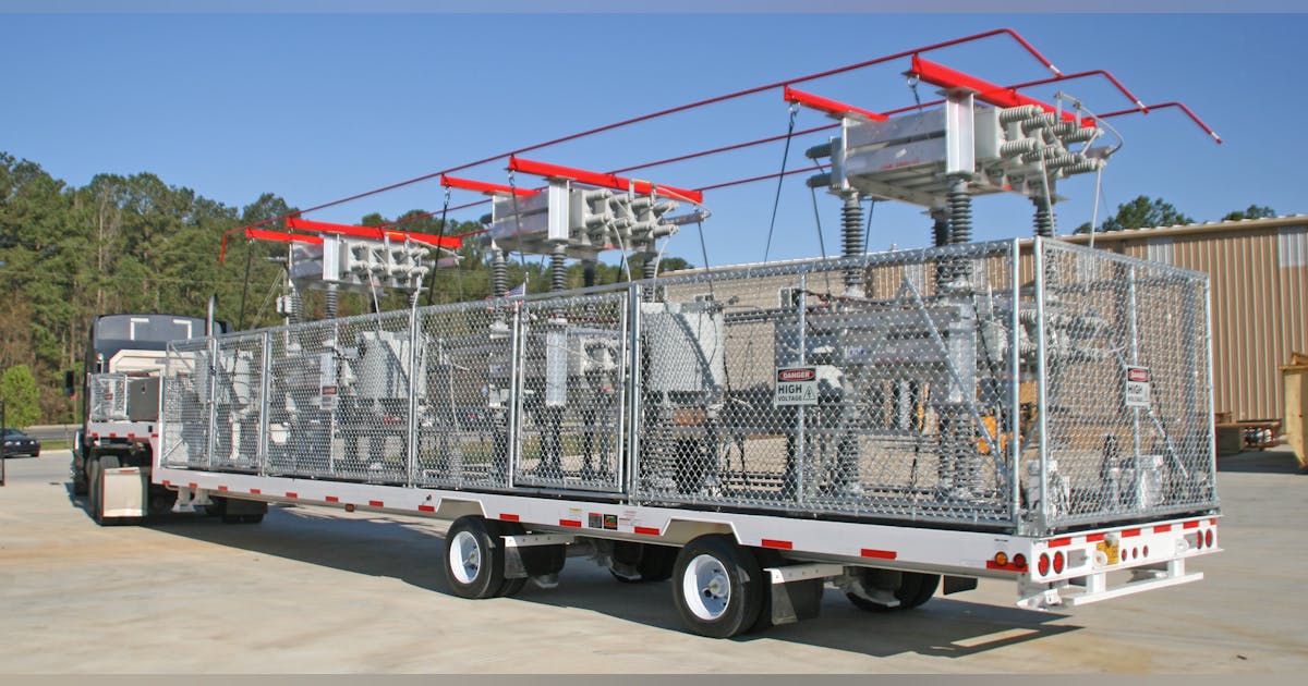 Mobile Capacitor Bank Trailer Helps Support Utility's Grid Reliability |  T&D World